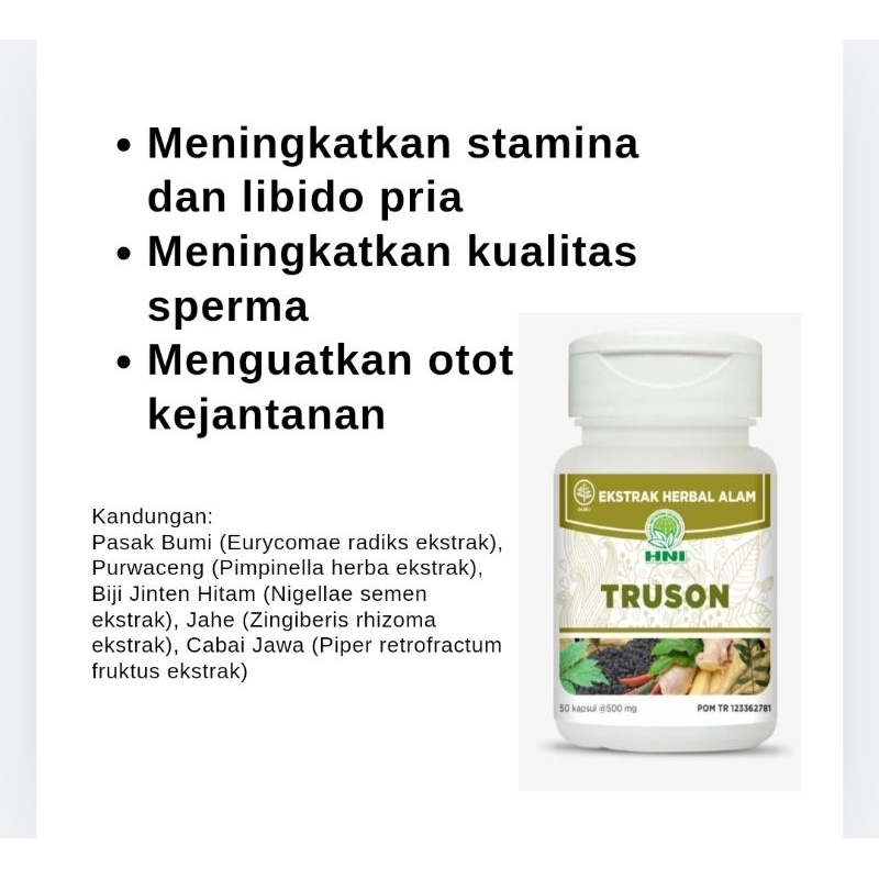 HERBAL TRUSON HNI HPAI Obat Kuat Pria Program Hamil Stamina Pria