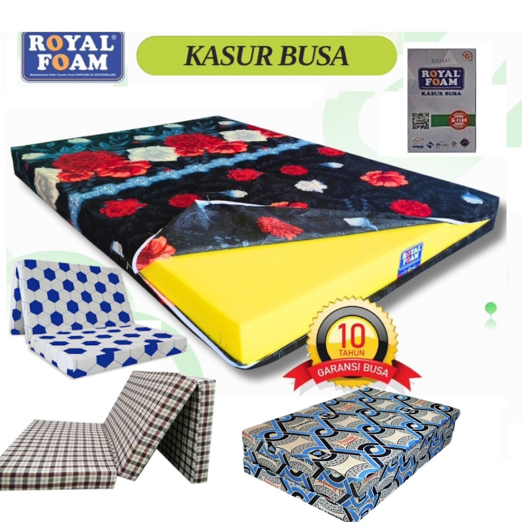 Kasur Lipat Kasur Busa Yellow original Royal Foam