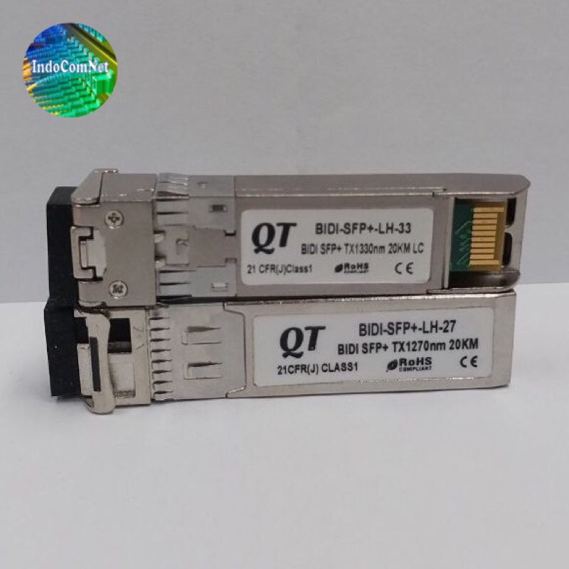 SFP+ BIDI 10G 20Km Sepasang LC SFP BIDI 10G 20Km Single Core