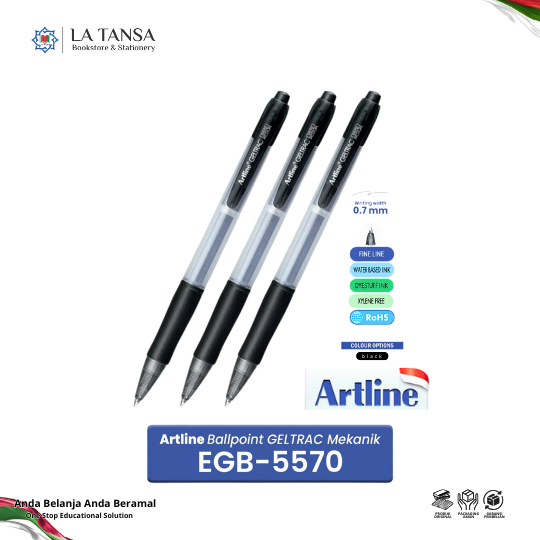 

ARTLINE Ballpoint Pen Geltrac Pulpen Gel 0.7 mm EGB-5570