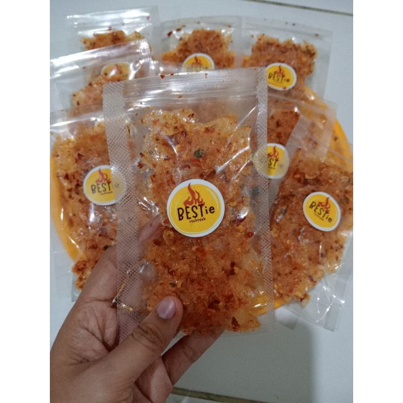 

KRIPCA (Kripik Kaca) Pedas daun jeruk BESTie HuhHah 25 gram
