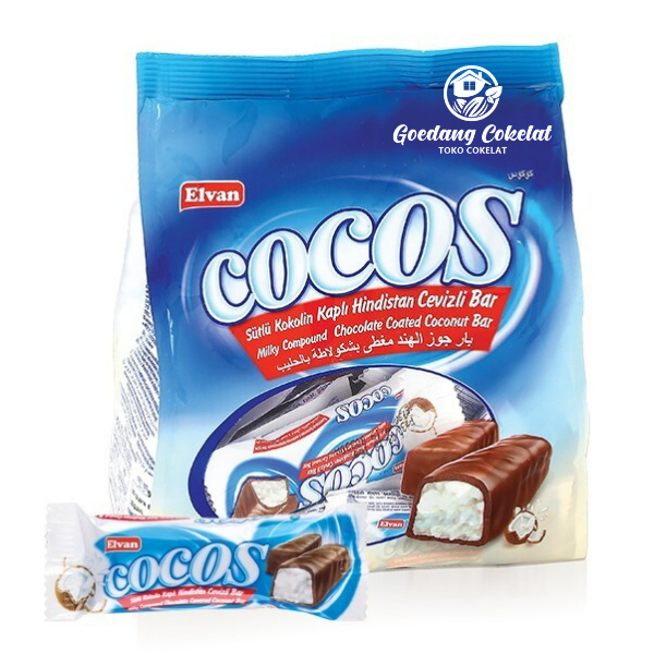 

RB Elvan Cocos Milk Chocolate Coated Coconut Bar Cokelat Isi Kelapa Turki 300g