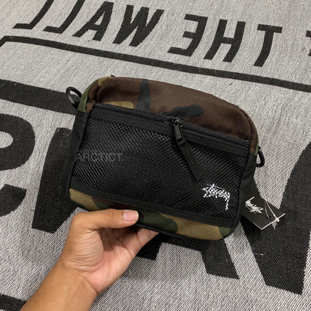 STUSSY STOCK POUCH - WOODLAND CAMO | TAS STUSSY