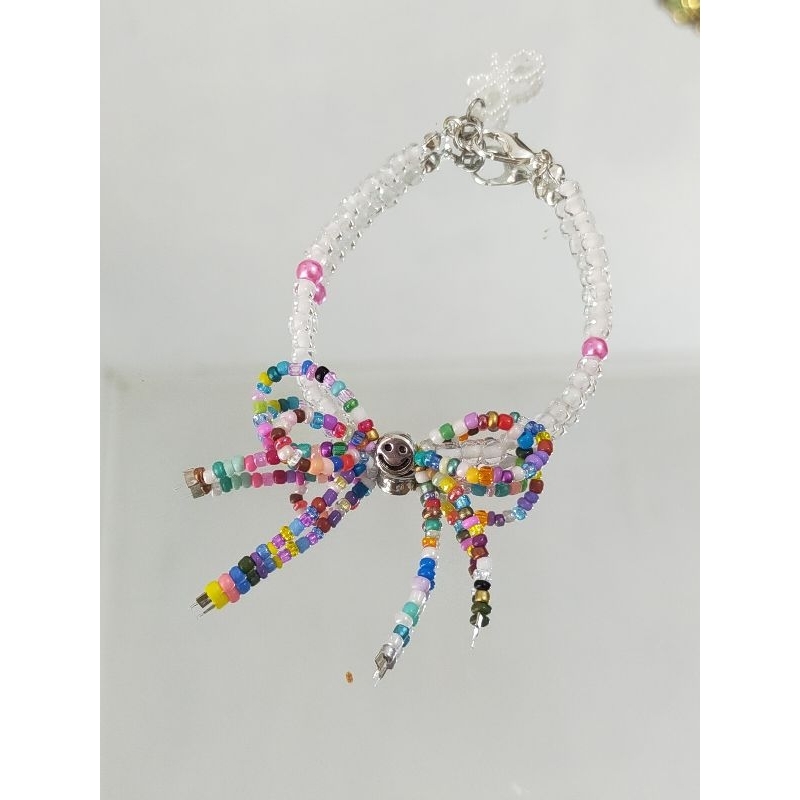 GELANG BEADS | GELANG BEADS LUCU | GELANG MANIK | GELANG MANIK SMILEY