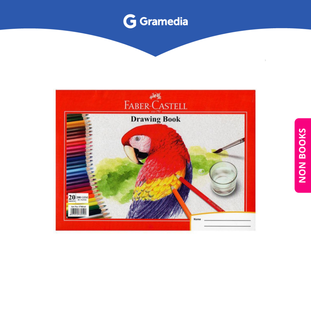 

Gramedia Depok - Faber-Castell Drawing Book / buku gambar A4