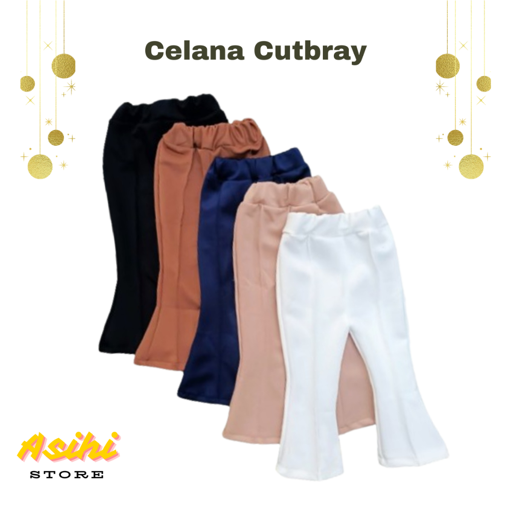 Celana Cutbray Anak Perempuan 1-7 Tahun Model Kekinian Bahan Scuba