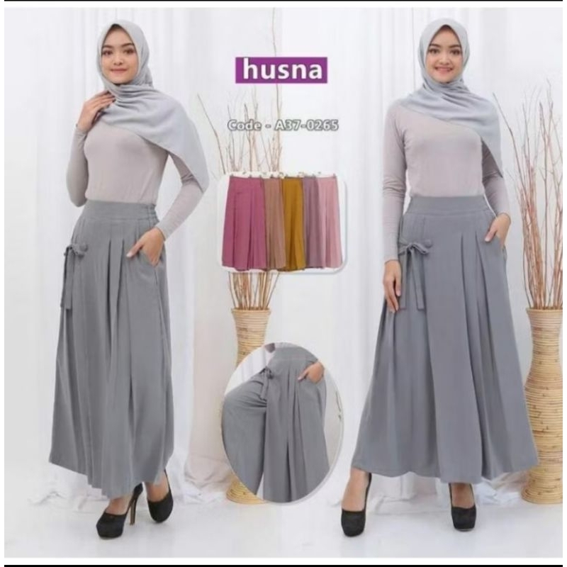 Kulot Rok Husna original Tali Kulot wanita premium Bawahan cewe