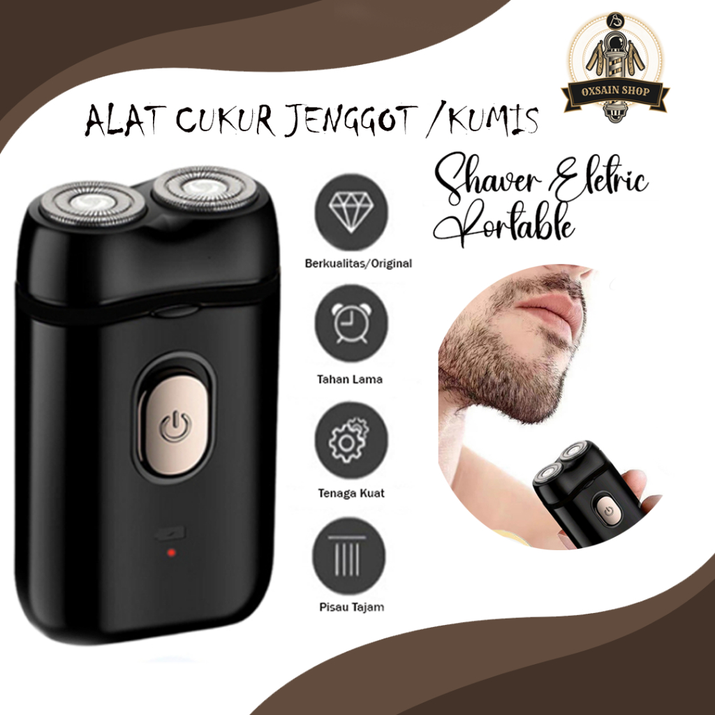 Alat Cukur  Rambut Jenggot/kumis/bulu halus Elektrik Shaver Portable Mitsuyama-Monaco Series 5019