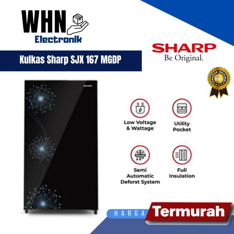 Kulkas sharp SJX 167 MDGP