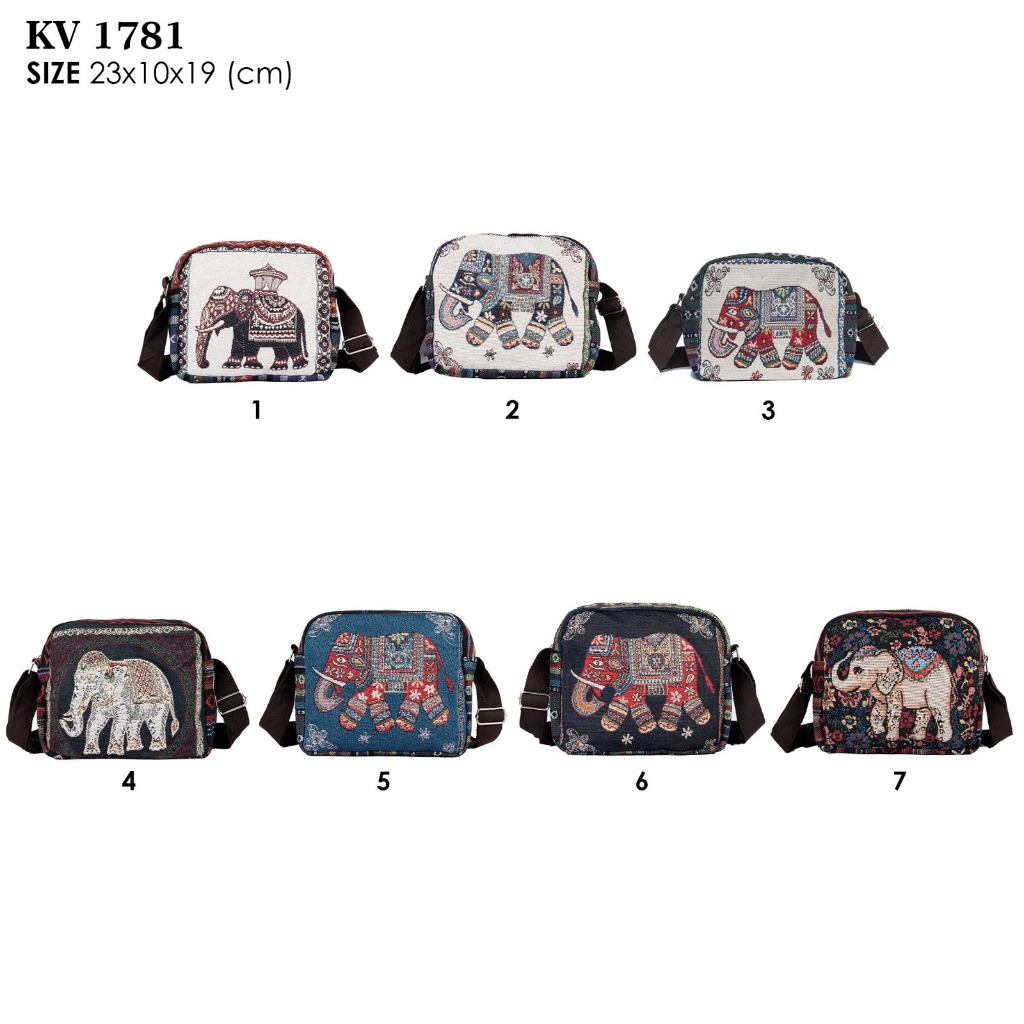 TAS KANVAS SELEMPANG THAILAND UNISEX KV 1781