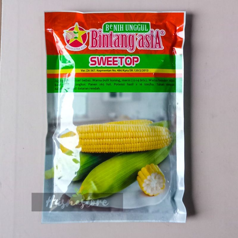 benih jagung manis SWEETOP isi 250 gram benih bintang asia
