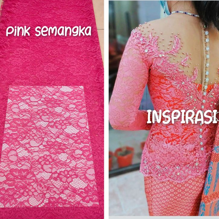 BAHAN KEBAYA SEMI FATMAWATI METERAN UK 2 X 1,5 M