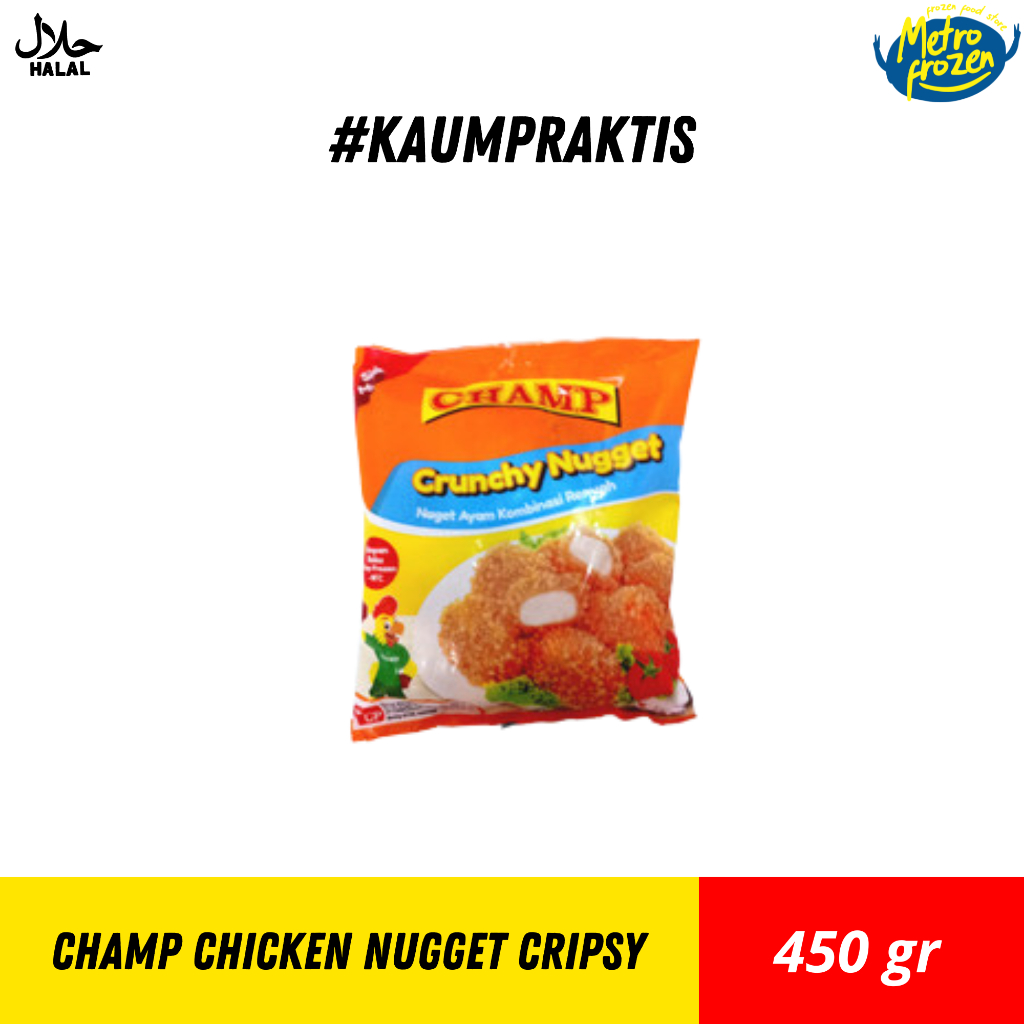 

CHAMP Chicken Nugget Cripsy 450gr