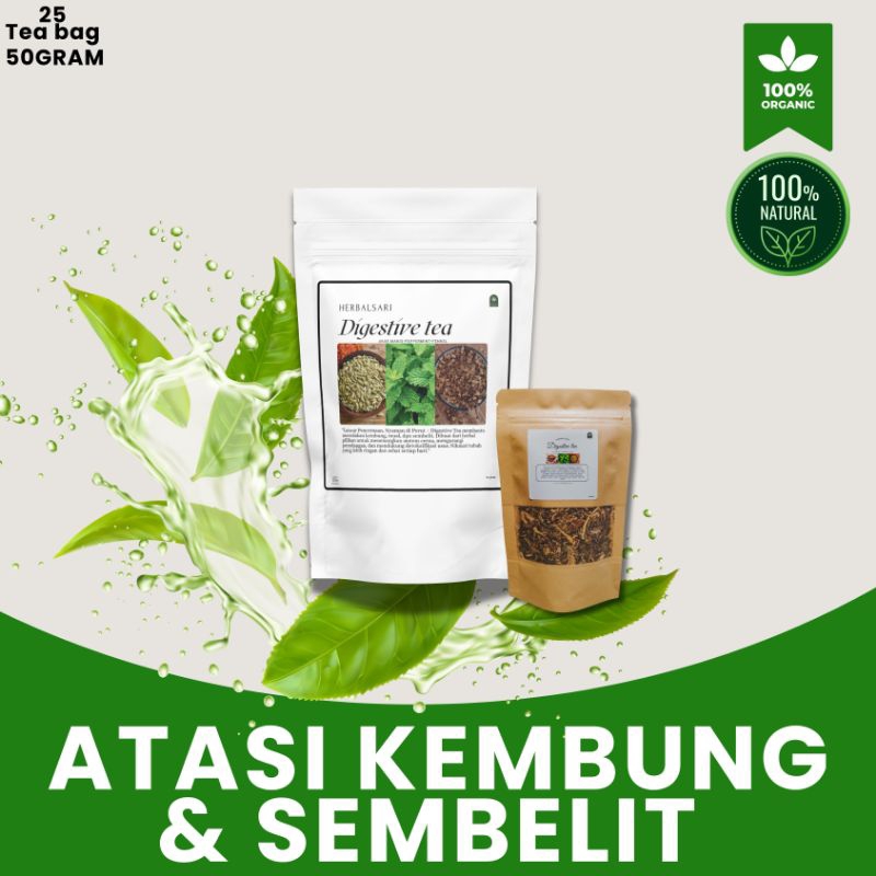 

Digestive Tea - Teh Herbal untuk Pencernaan Sehat & Atasi Kembung