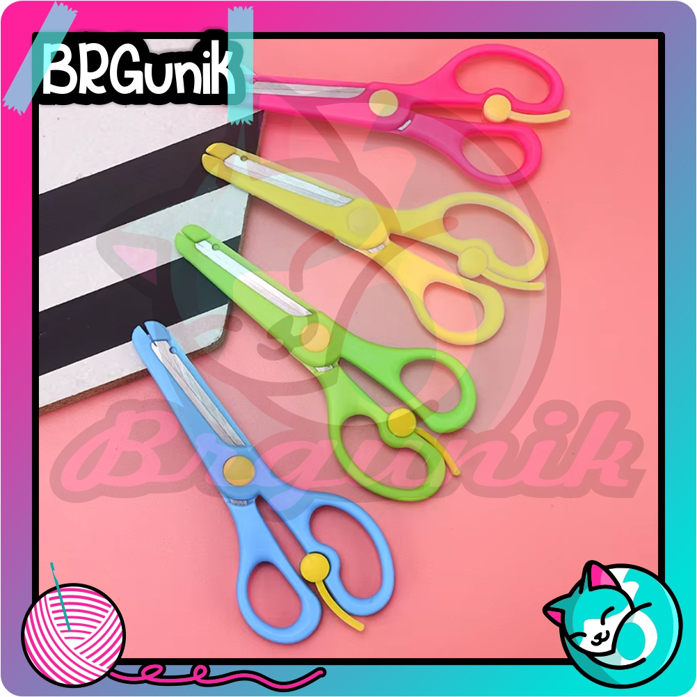 

BRGUNIK Gunting anak/gunting pengaman anak/gunting mini/gunting kertas R1153