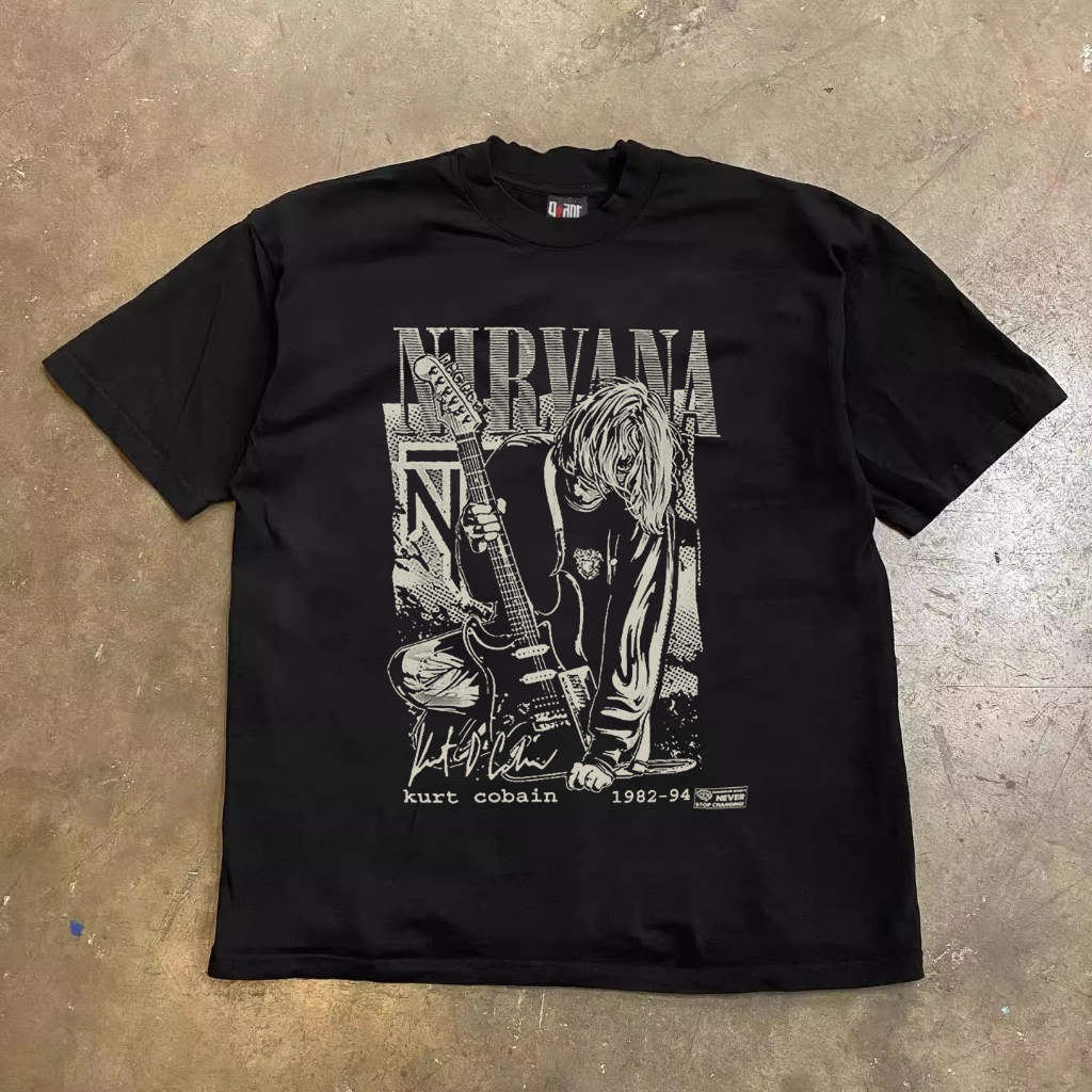 JJSTORE  Band rock Amerika Korea Style T-shirt Oversize | Kaos Wanita Hitam | Kaos pria dan wanita
