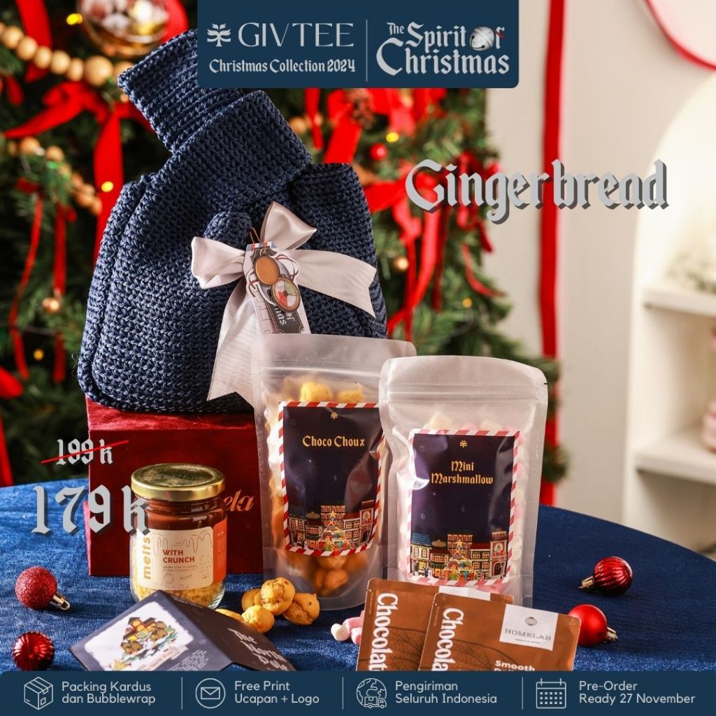 

Givtee - Christmas Hampers 2024 | GINGERBREAD - Hampers Natal Tahun Baru Murah Unik