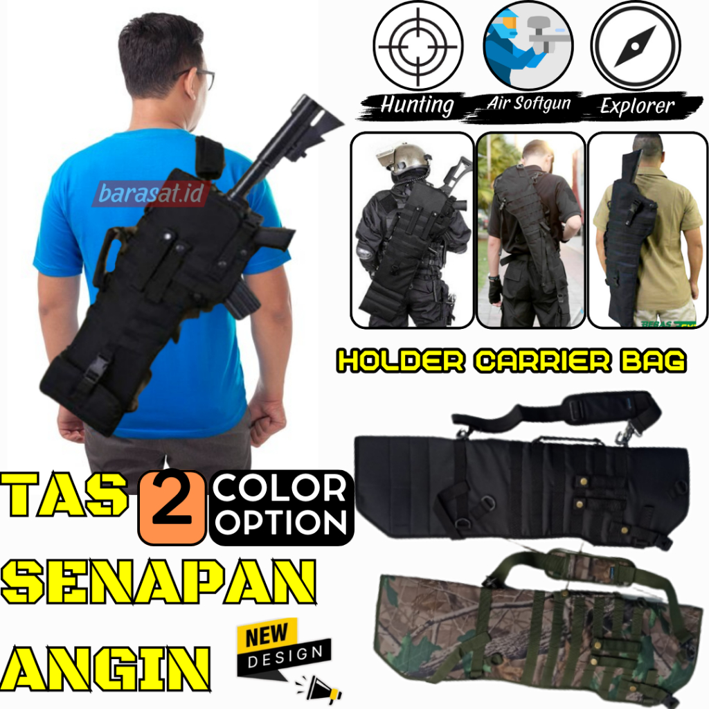 Tas PCP Semi Bullpup Hunters Sarung Kantong Sanapan Angin Airsotgan Untuk Semua Jenis dan Merk