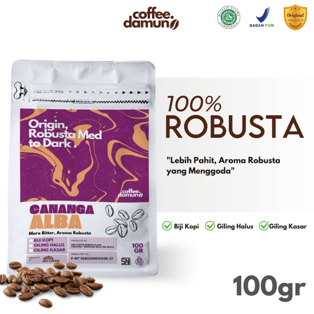 

Kopi Bubuk Biji Giling 100% Robusta For Kopi Susu Espresso Coffe Bean Origin Manual Brew