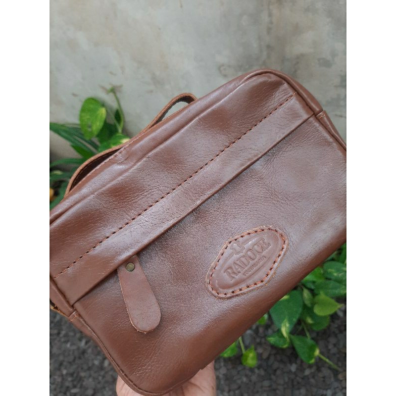 [preloved] Clutch Pouch - Tas Tangan - Tas Kulit Sapi - Radoce