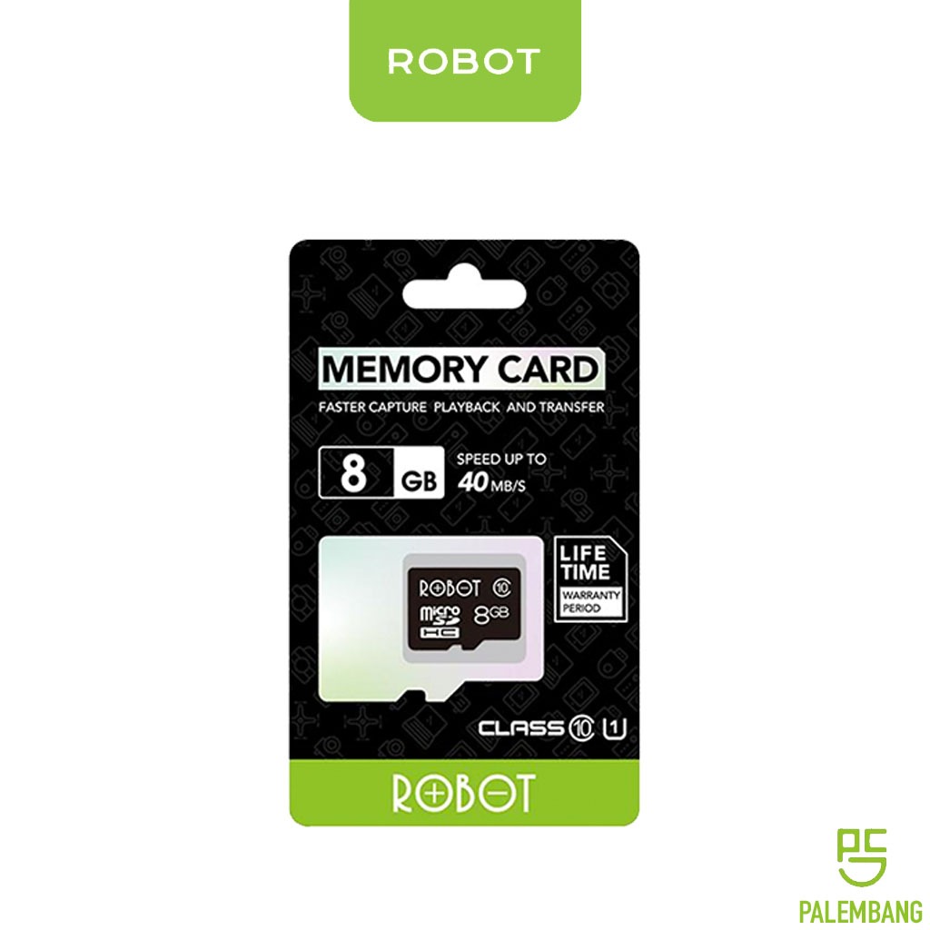 ROBOT TF Card 8GB Memory Card With Package High Speed Class 10 Original Lifetime Garansi Resmi Robot