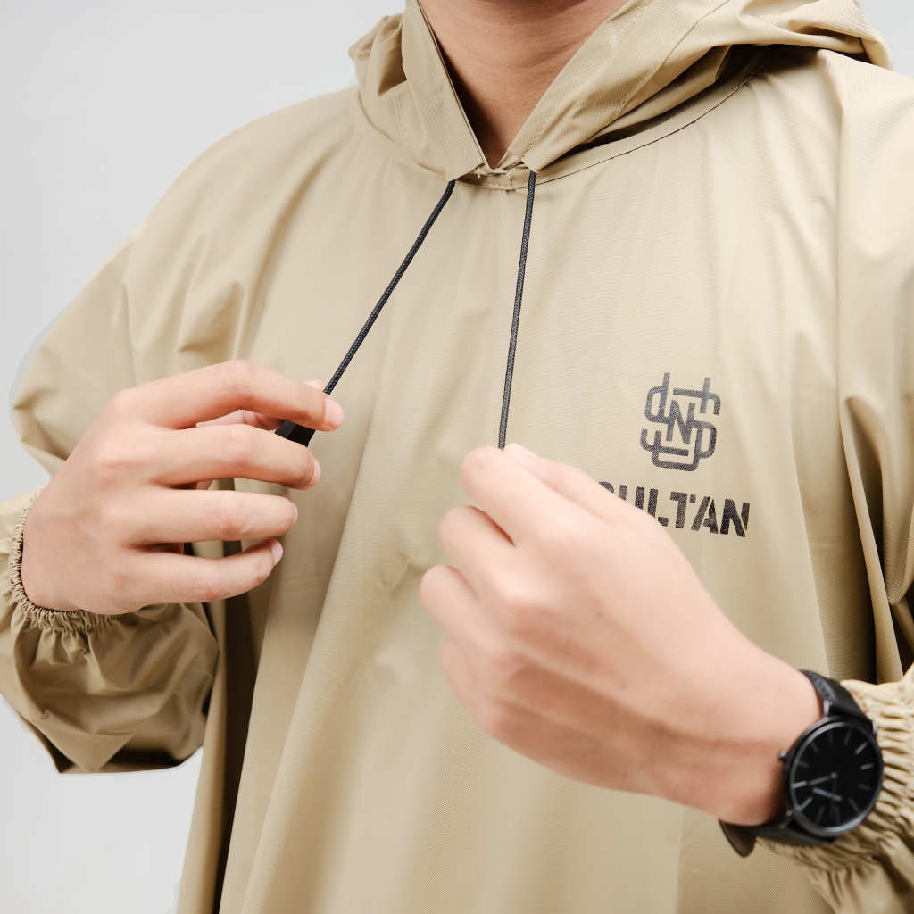 SULTAN Jas Hujan Tebal Lentur Elastik Setelan Jaket Celana Pria & Wanita