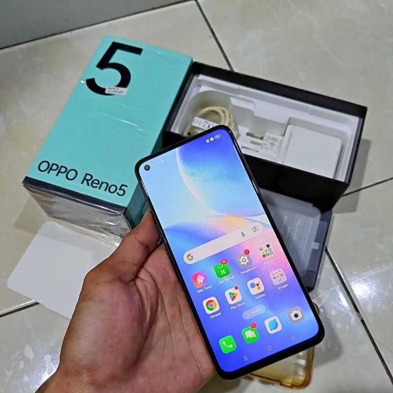 Oppo Reno 5 Ram 8/128 Ex Garansi Resmi Hp Second