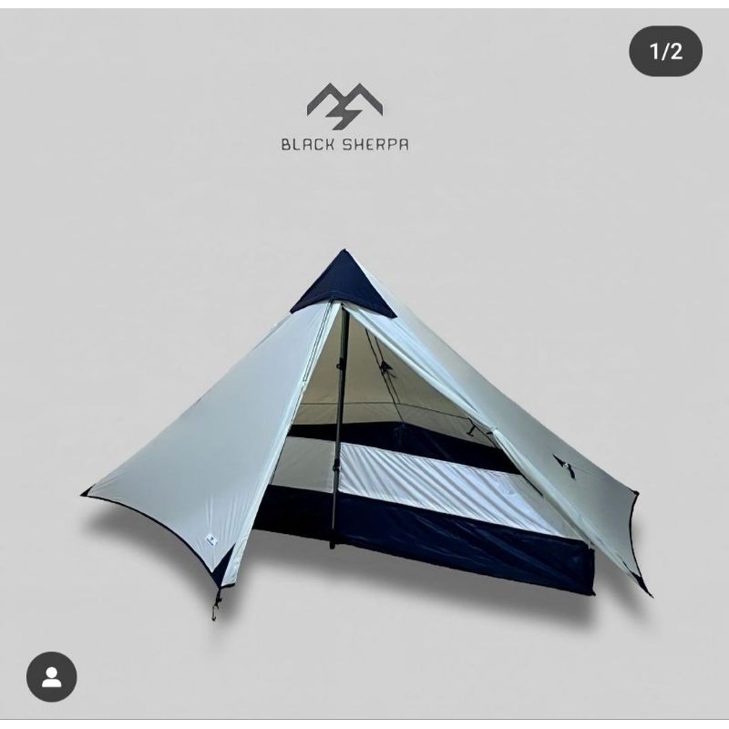 tarp tent blacksherpa moska pro 1p new ultralight