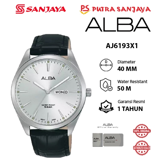 Jam Tangan Pria ALBA AJ6193 / AJ6193X1 // AJ6196 / AJ6196X1 // AJ6198 / AJ6198X1 Original Garansi Re