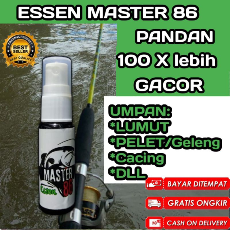 Essen isi 30 Ml master86 Essen ikan patin super Ikan Nila Liar mujaer ikan mas ikan lele ikan super 