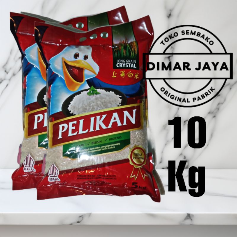 Beras Pelikan Premium 10 Kg (Kemasan 5Kg × 2)