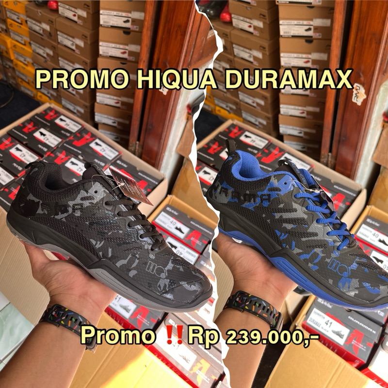 PROMO SEPATU BADMINTON HIQUA DURAMAX