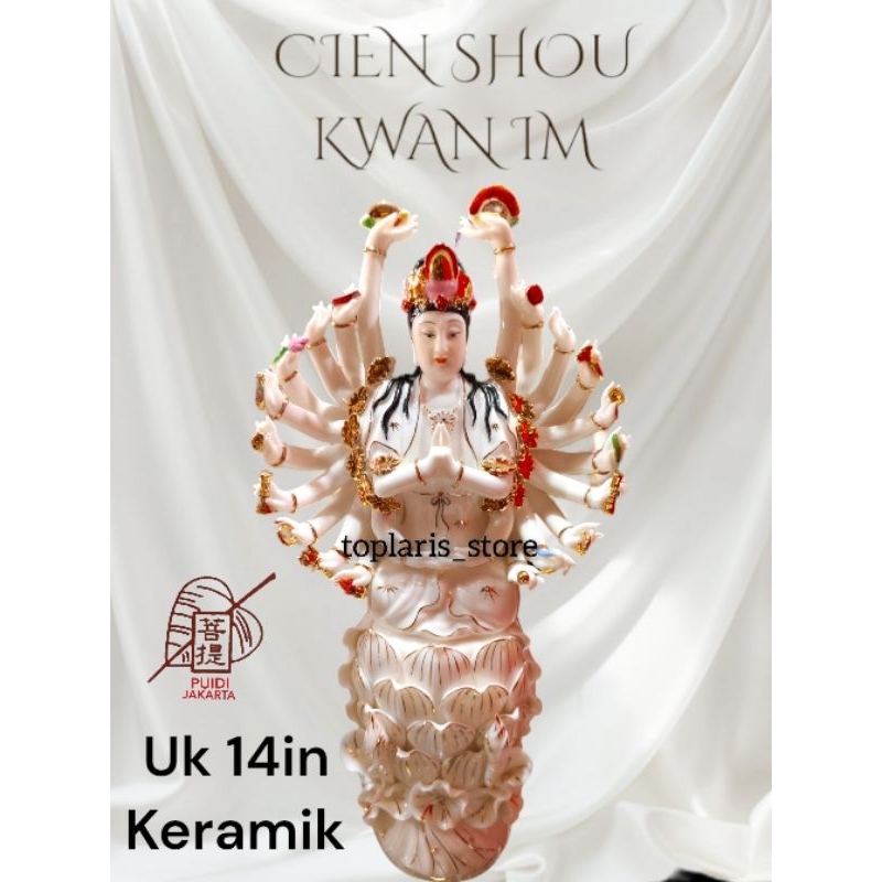 Patung Kwan Im Keramik