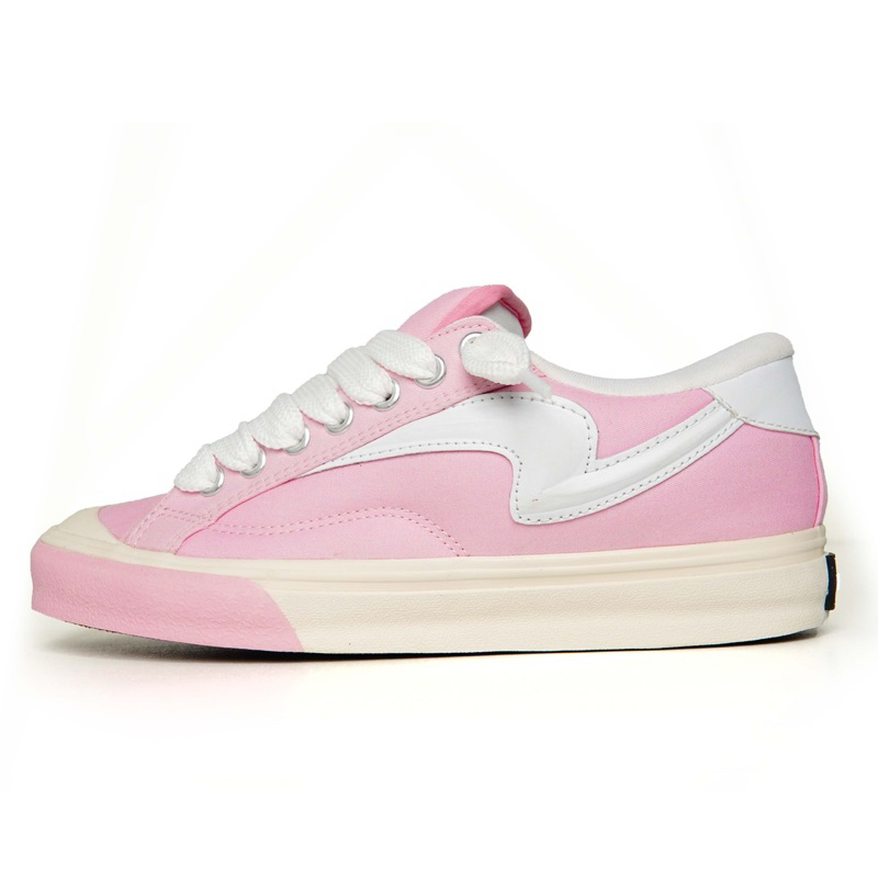 Raingel Footwear-Bigmax Pink White Sepatu Sneakers Casual Unisex Sepatu Gemuk