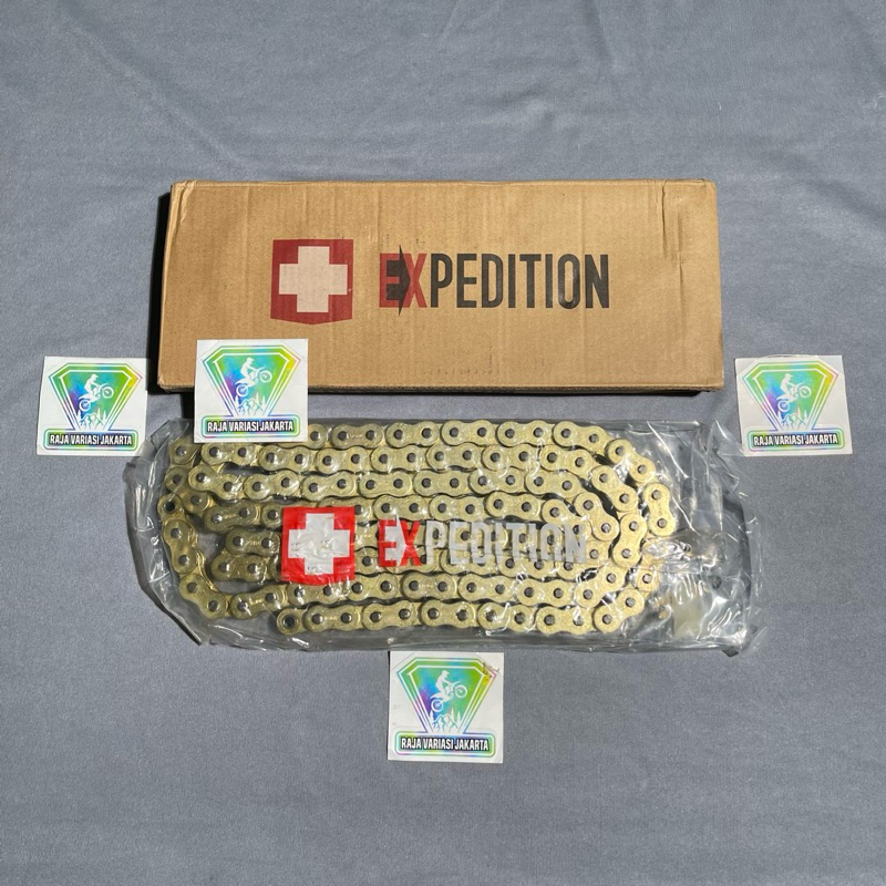 Rantai Rante Expedition 520-130L 520 Panjang 130 O Ring Gold