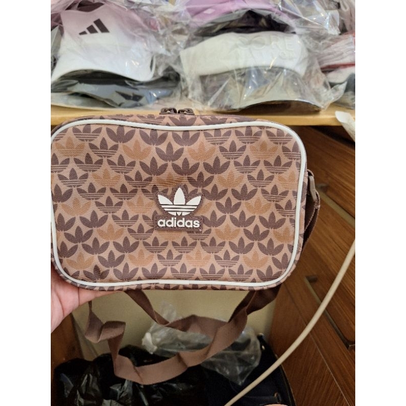 ADIDAS ORIGINAL Sling Textured Brown Bag