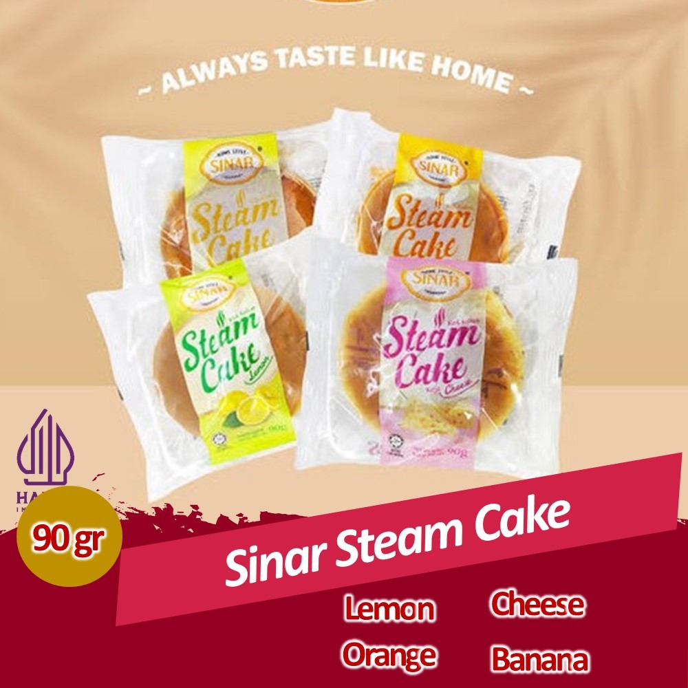 

Sinar Steam Cake Orange Lemon Cheese Banana 90 Gram