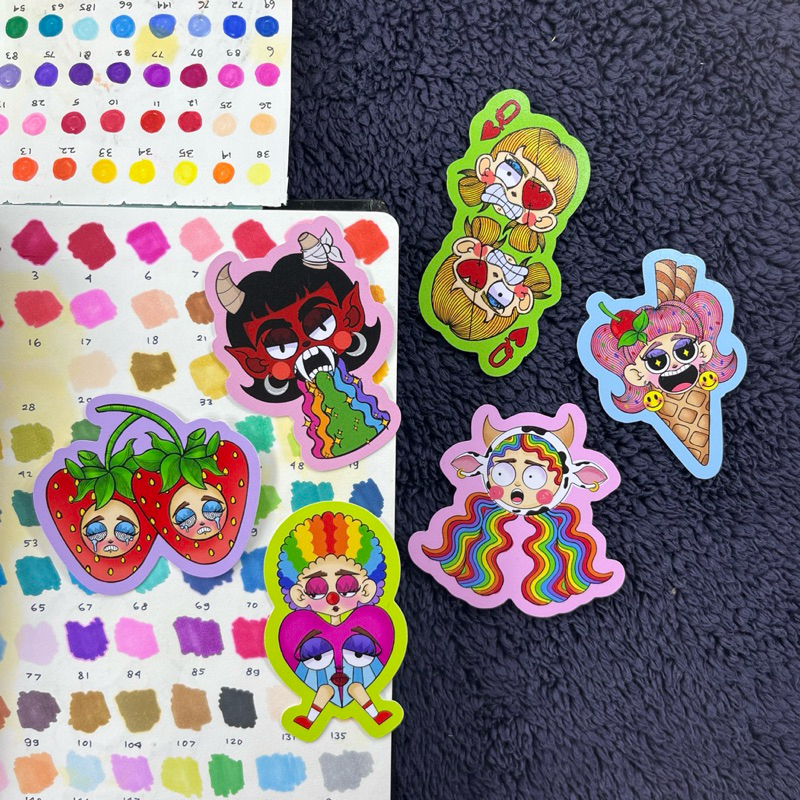 

Weird & Wonderful World of Uglie - Vinyl Die Cut Single Sticker Pt. 1