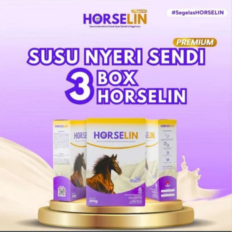 

Horselin Susu Kuda 3Box Mengatasi Syaraf Kejepit Dan Kesehatan Sendi Original