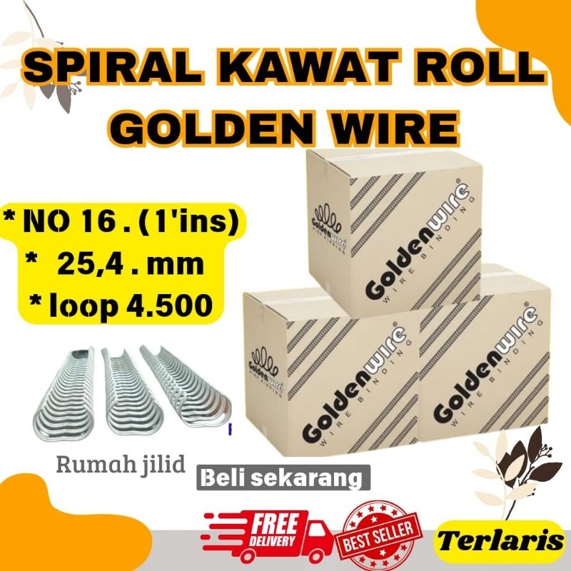 

SPIRAL KAWAT ROLL GOLDEN WIRE 1 inc SPIRAL KALENDER MURAH DAN EFESIEN SPIRAL KALENDER