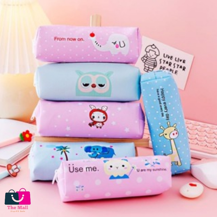 

(The Mall) Tempat Pensil Pulpen Karakter Hewan Lucu Kotak Pensil Serbaguna Motif Animal Dompet pouch make up kosmetik wanita