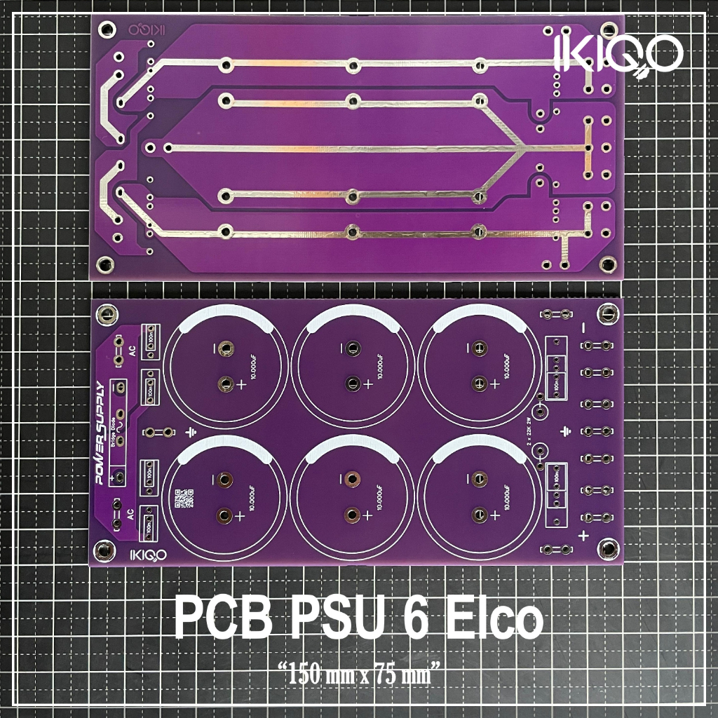PCB PSU 6 Elco Double Layer