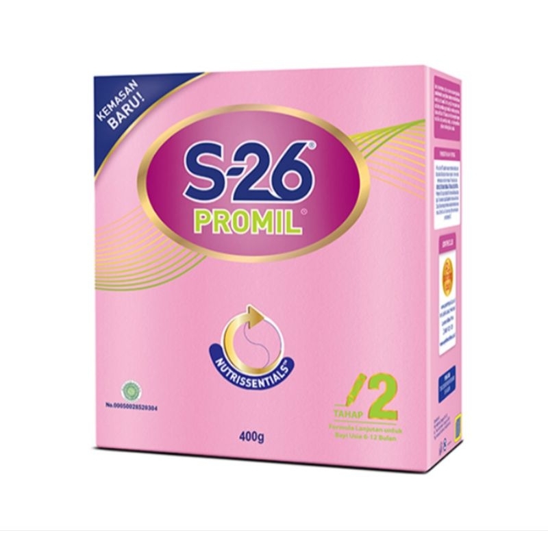 

S-26 Promil Tahap 2 Susu Formula Bayi 6-12 Bulan 400 gram