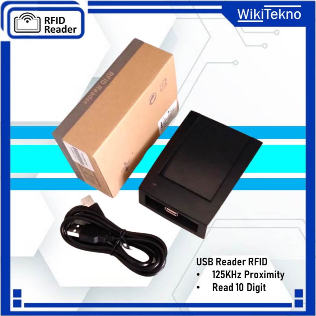 Reader RFID 125KHz Proximity TK4100 - USB RFID Reader 125 KHz