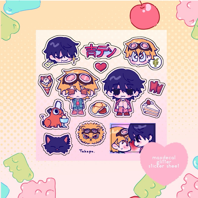 

꒰ঌ takopu ໒꒱ YOSHIDEN transparent sticker sheet