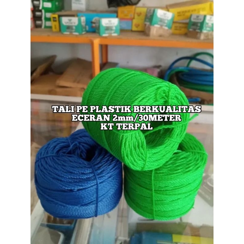 

Eceran Tali PE Plastik Terbaik Dan Berkualitas Warna Random Ukuran 2mm Panjang 30 Meter