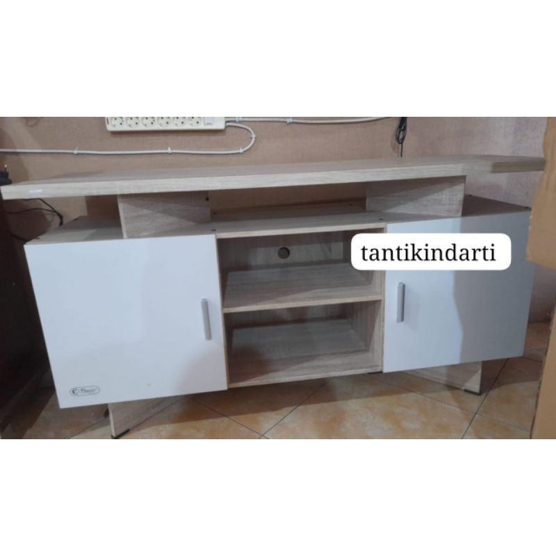MEJA TV MINIMALIS KAYU PARTIKEL BOARD