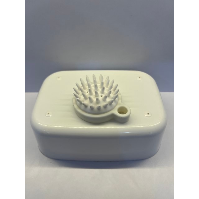 Sisir Keramas Silicon Putih