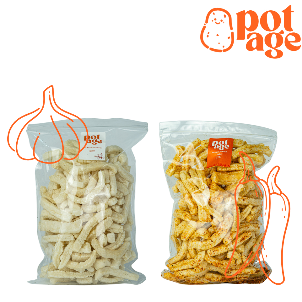 

Kerupuk Rambak Jari | Rambak Tapioka | Finger Crackers | Kerupuk bawang ori dan pedas