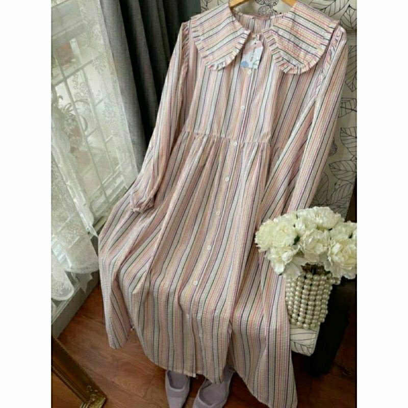 preloved yoona stripe rainbow/Preloved Haidee Orlin/Preloved Tunik/Haidee&Orlin/HaideeOrlin/Preloved